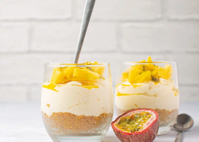 passionfruit cream dessert